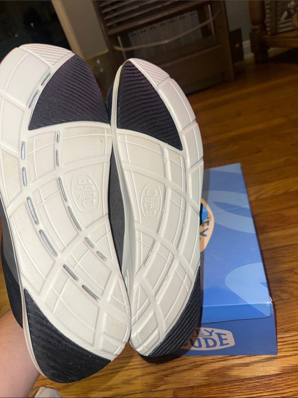 Hey Dude Men's Black Casual Slip-On Shoes - Picture 4 of 4